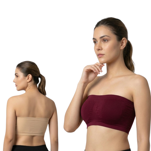 Seamless Strapless Tube Bra – Comfortable Stretch Bandeau