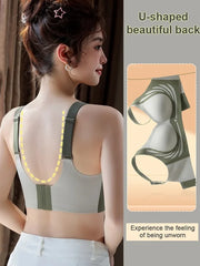 Super Gather Push Up  Wireless Bra-Molded Cup Comfort Fit
