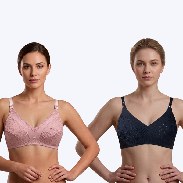 Full Coverage Bra Chiken Cotton B Cup Set Of 4