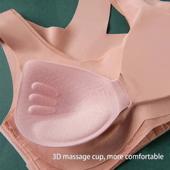 Butterfly Lace Seamless Wireless Comfort Bra – Front Closure