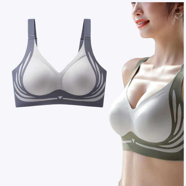 Super Gather Push Up  Wireless Bra-Molded Cup Comfort Fit
