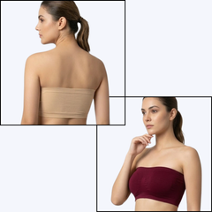 Seamless Strapless Tube Bra – Comfortable Stretch Bandeau